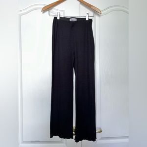 Urban Outfitters flare black sweater material yoga pants